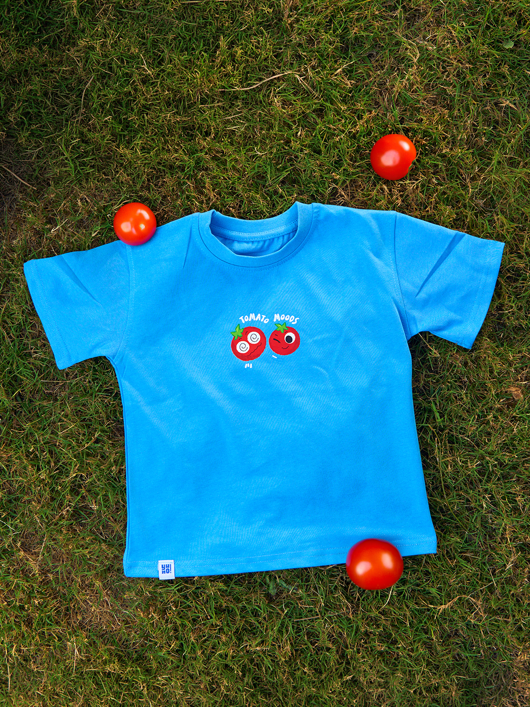 Tomato Moods Boxy Tee — Blue