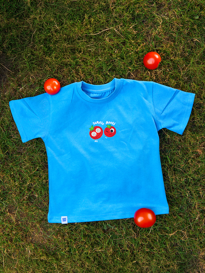 Tomato Moods Boxy Tee — Blue