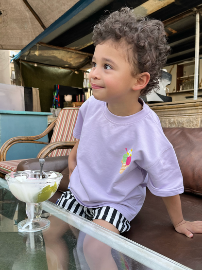 Life is Better with Gelato Tee — Lavender
