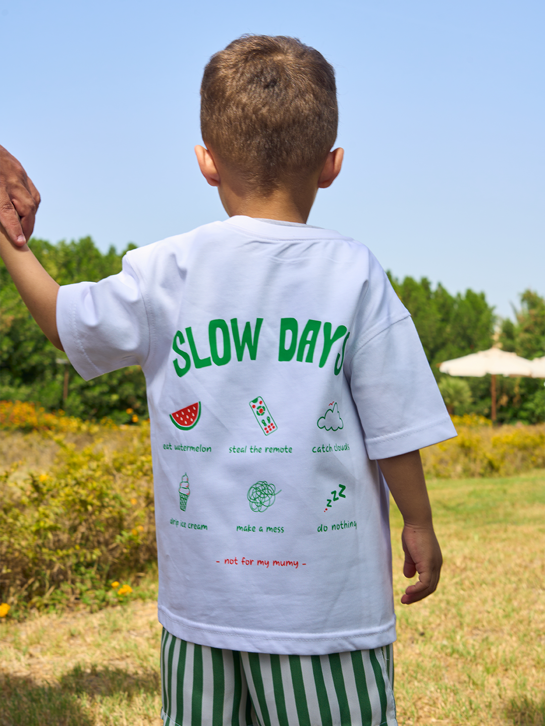 Slow Days Boxy Tee — White