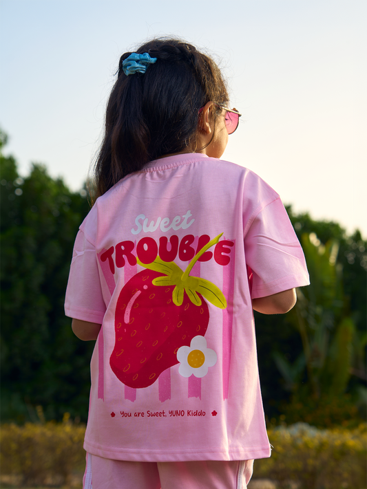 Sweet Trouble Boxy Tee — Pink