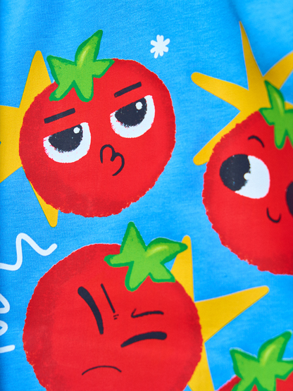 Tomato Moods Boxy Tee — Blue