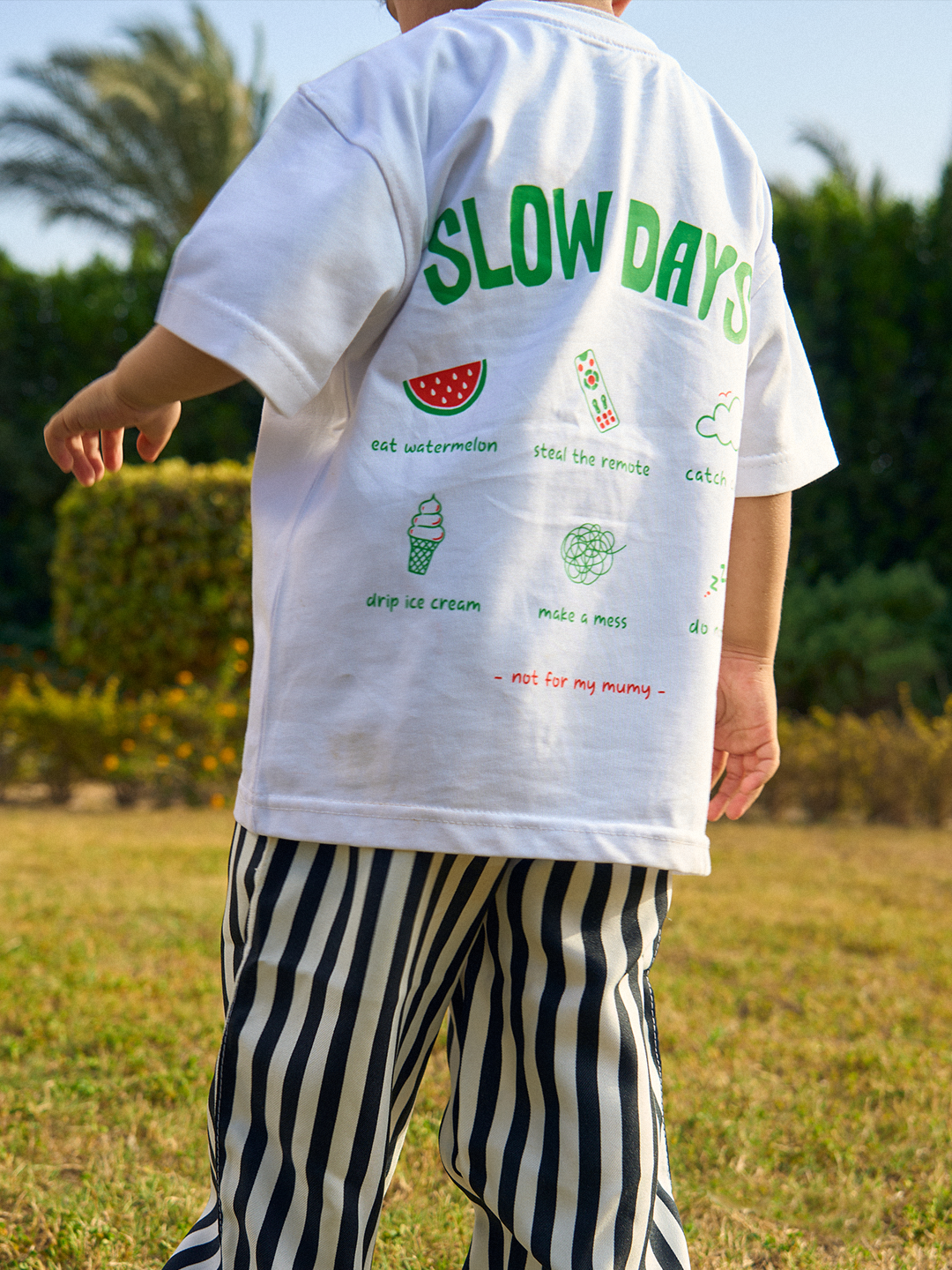 Slow Days Boxy Tee — White