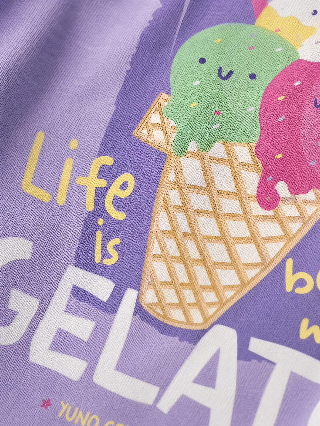 Life is Better with Gelato Tee — Lavender