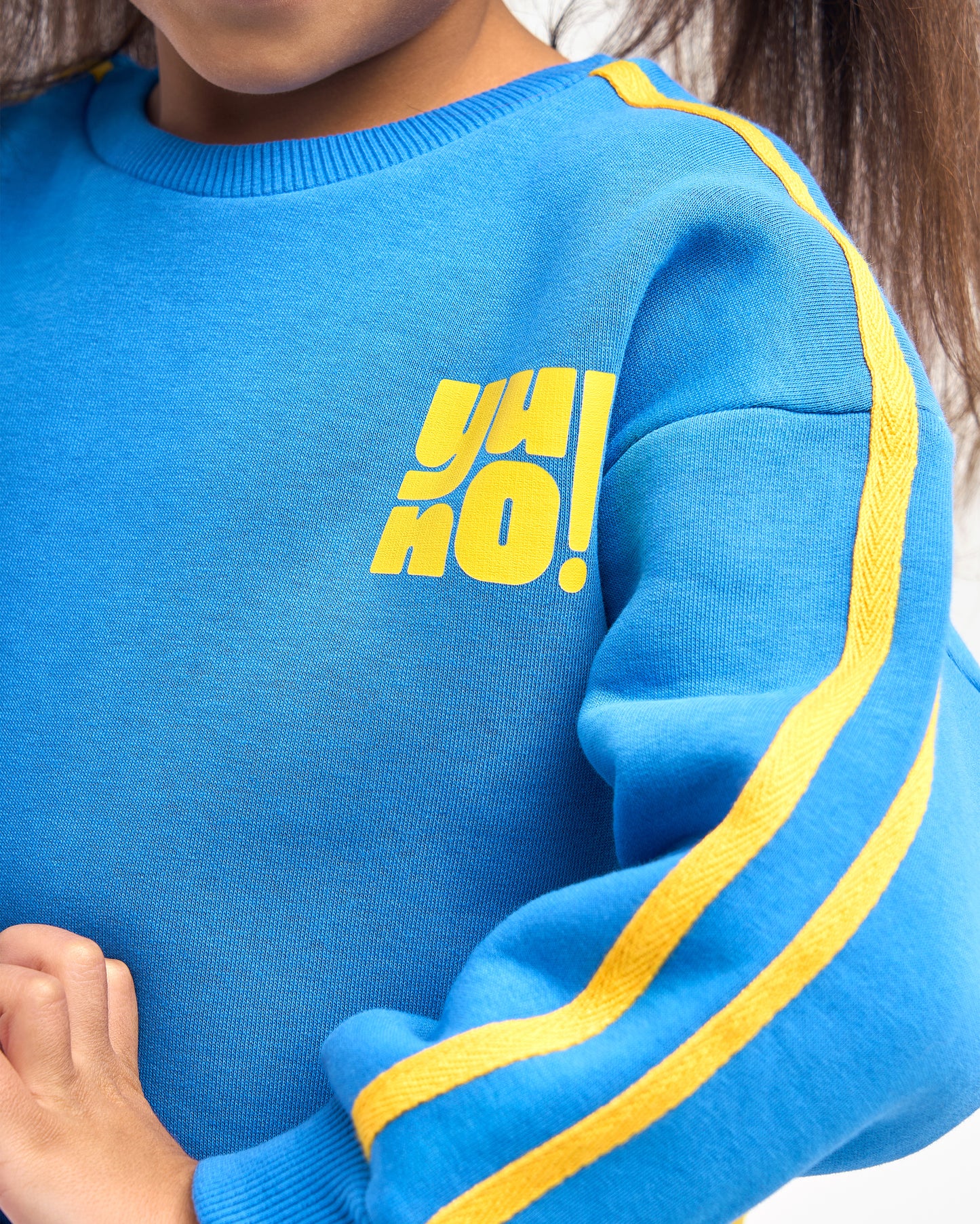 Fries Club Sweatshirt – Blue & Yellow