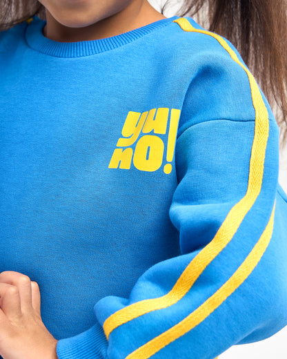 Fries Club Sweatshirt – Blue & Yellow