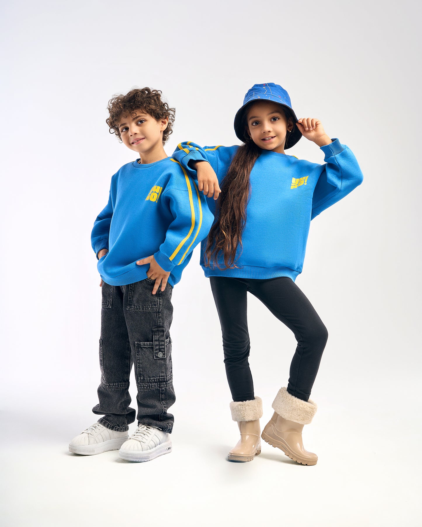 Fries Club Sweatshirt – Blue & Yellow