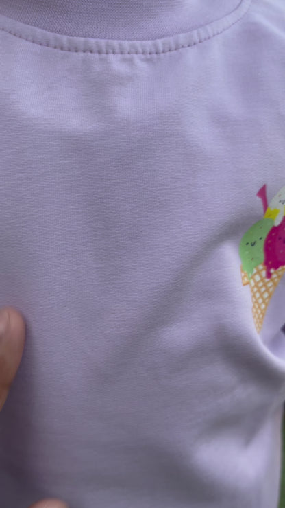 Life is Better with Gelato Tee — Lavender